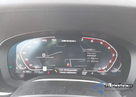 2020 BMW M550I xDrive из США, поврежденный, VIN WBAJS7C01LBN96695